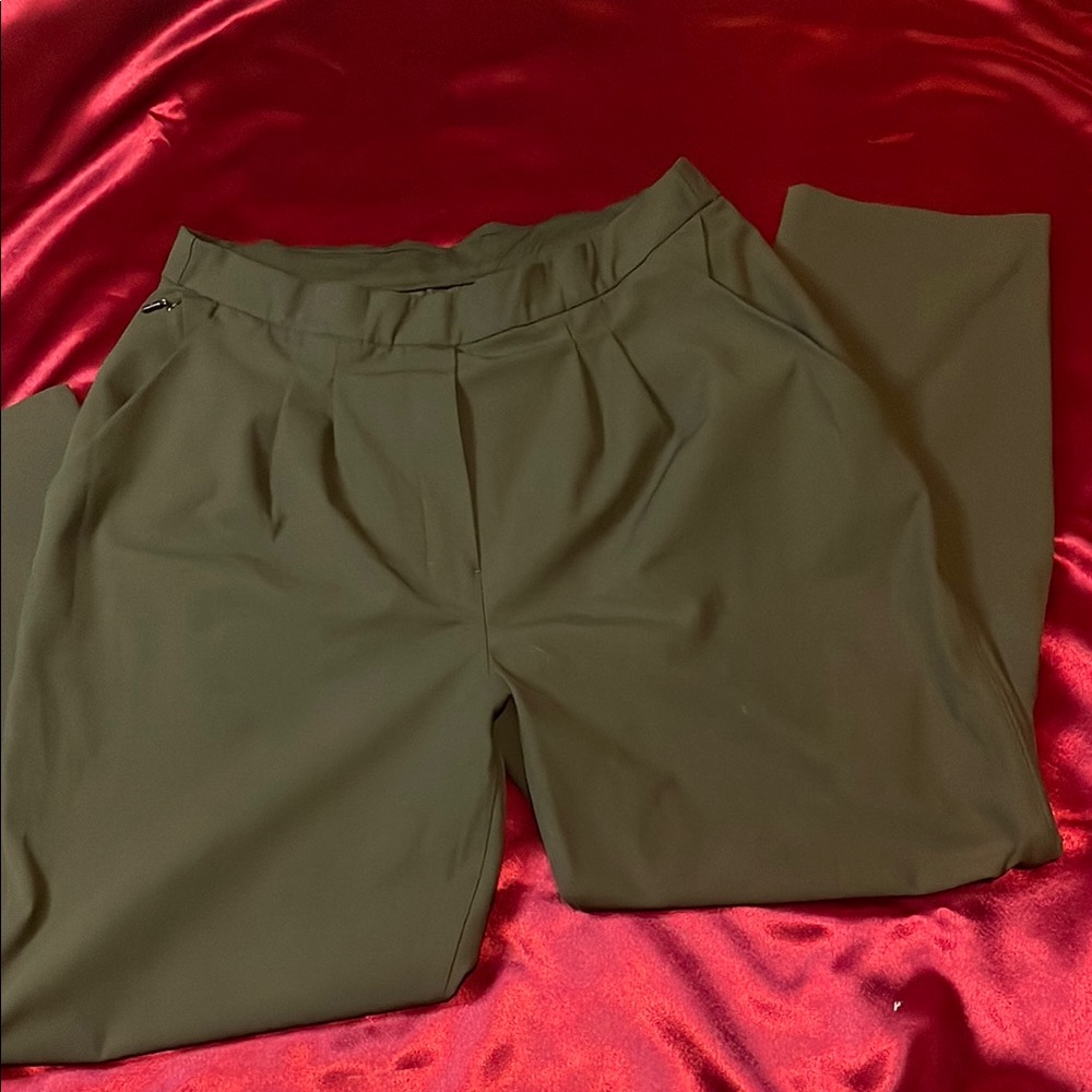 Lululemon Olive Green Pants Sz 10 - Picture 3 of 10